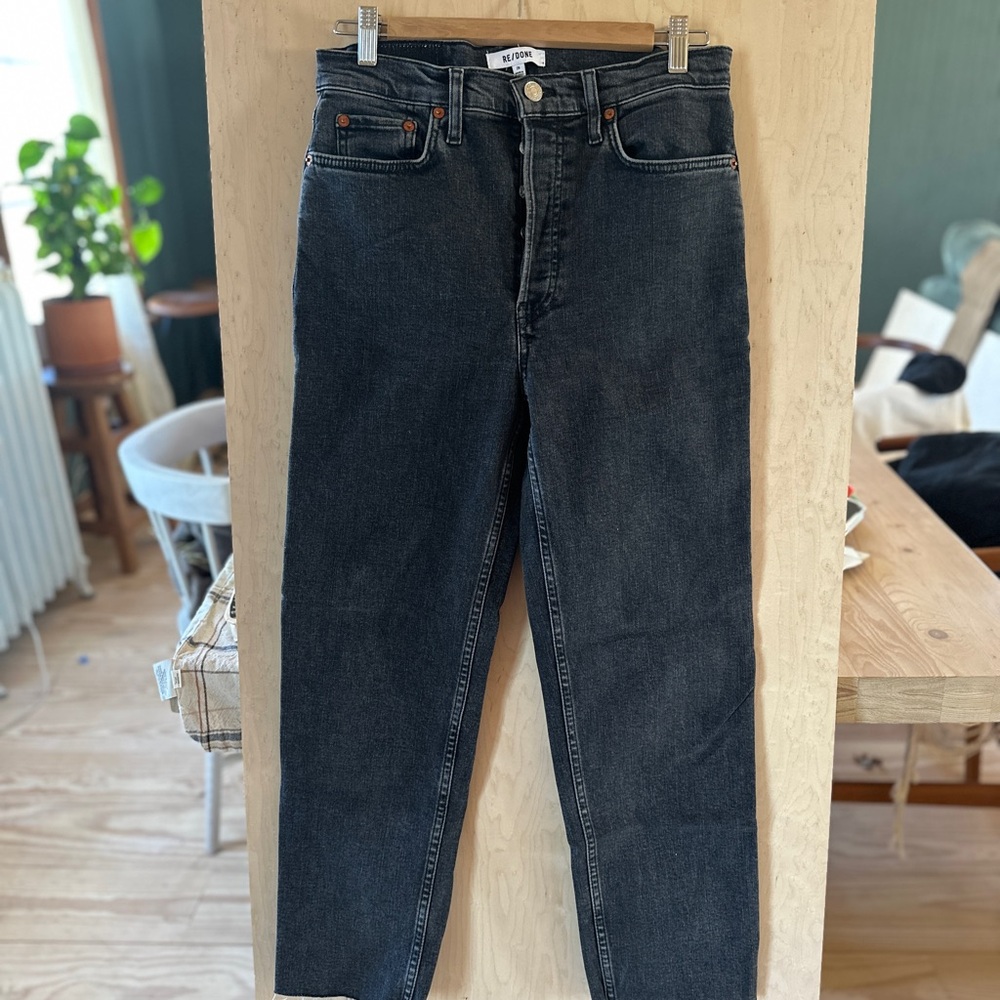 Like new - RE/DONE Grey/faded black Jeans